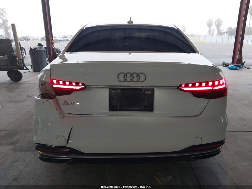 2020 Audi A4 Premium 40 Tfsi Front-Wheel Drive S Tronic VIN: WAUGMAF44LN005693 Lot: 43957362