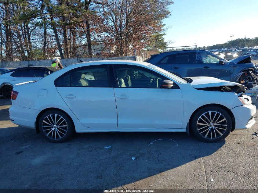2016 Volkswagen Jetta 1.8T Sport VIN: 3VWD17AJ6GM415696 Lot: 43957388