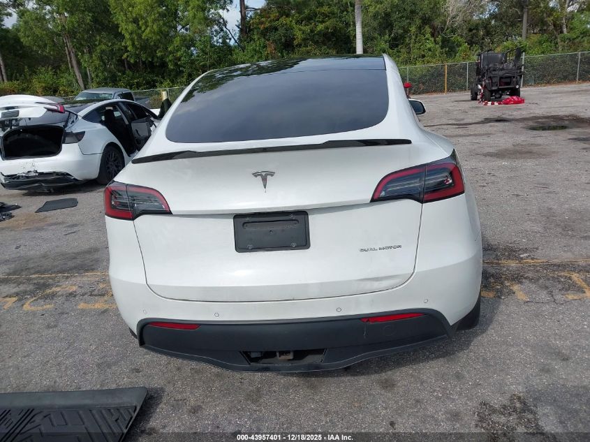 2021 Tesla Model Y Long Range Dual Motor All-Wheel Drive VIN: 5YJYGDEE6MF260338 Lot: 43957401