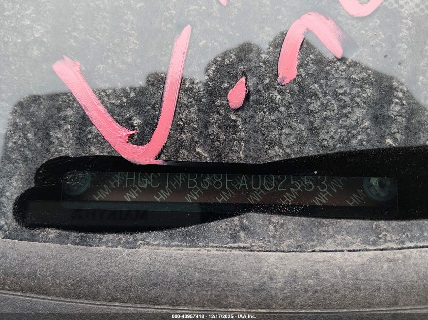 2015 Honda Accord Lx-S VIN: 1HGCT1B38FA002553 Lot: 43957418