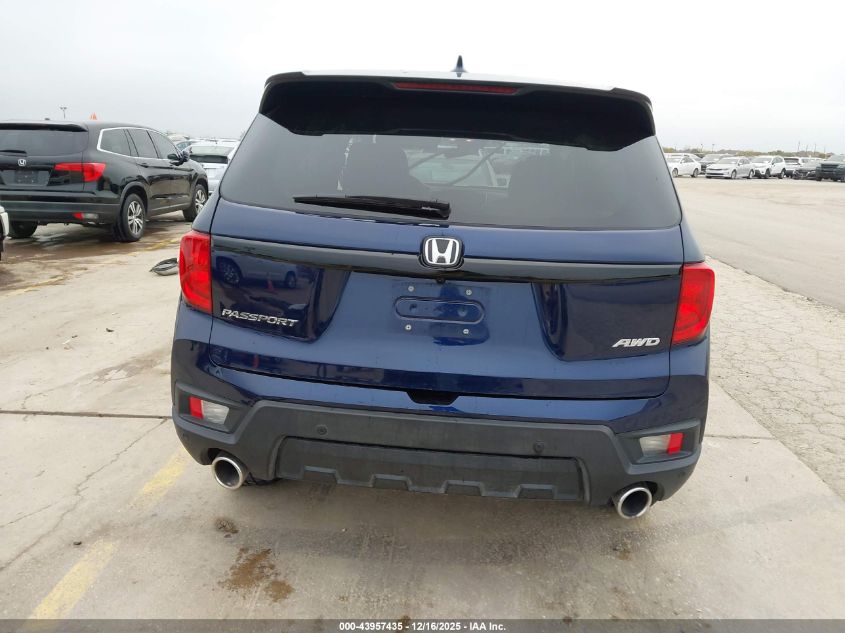 2025 Honda Passport Awd Ex-L VIN: 5FNYF8H58SB019660 Lot: 43957435