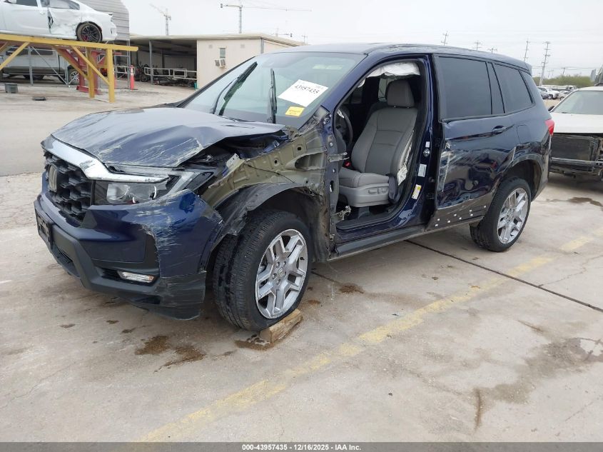 2025 Honda Passport Awd Ex-L VIN: 5FNYF8H58SB019660 Lot: 43957435
