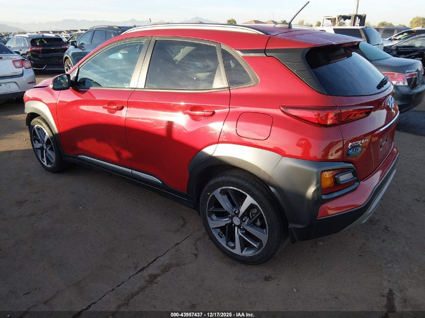 2018 Hyundai Kona Limited VIN: KM8K3CA52JU090494 Lot: 43957437