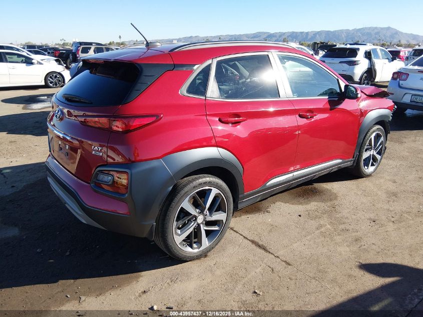 2018 Hyundai Kona Limited VIN: KM8K3CA52JU090494 Lot: 43957437