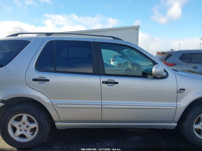 2001 Mercedes-Benz Ml 320 VIN: 4JGAB54E31A241155 Lot: 43957462
