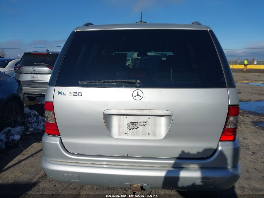2001 Mercedes-Benz Ml 320 VIN: 4JGAB54E31A241155 Lot: 43957462