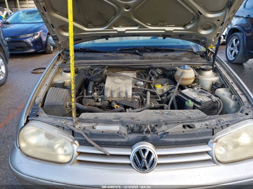 2001 Volkswagen Cabrio Glx VIN: 3VWDC21VX1M805546 Lot: 43957475