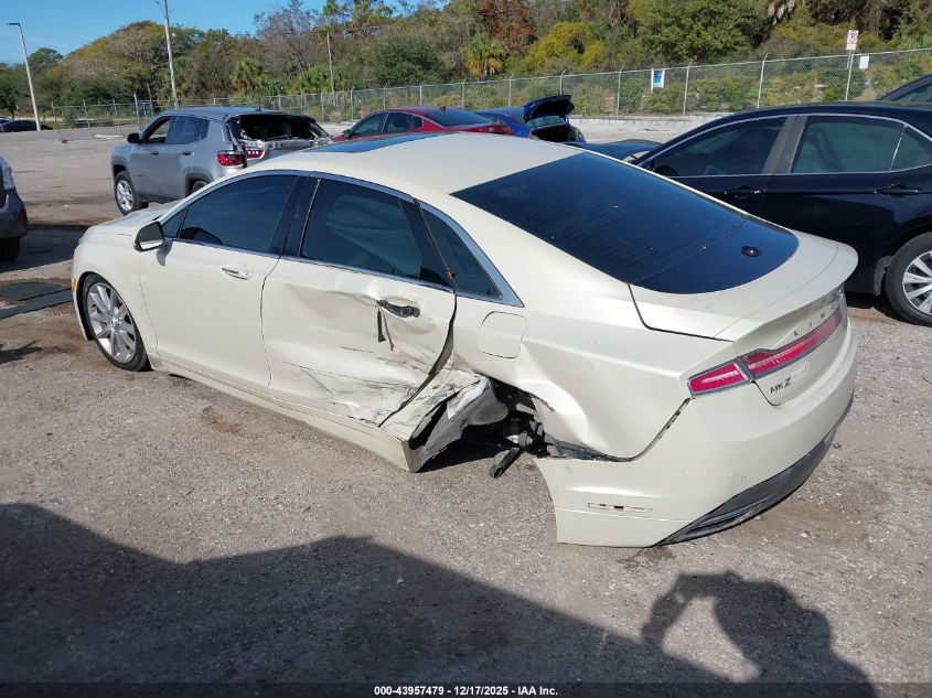 2016 Lincoln Mkz Hybrid VIN: 3LN6L2LU3GR623176 Lot: 43957479