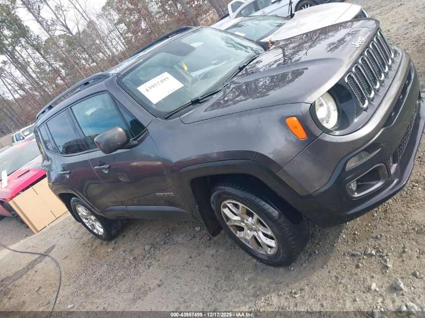 2018 Jeep Renegade Latitude 4X4 VIN: ZACCJBBBXJPH82310 Lot: 43957499