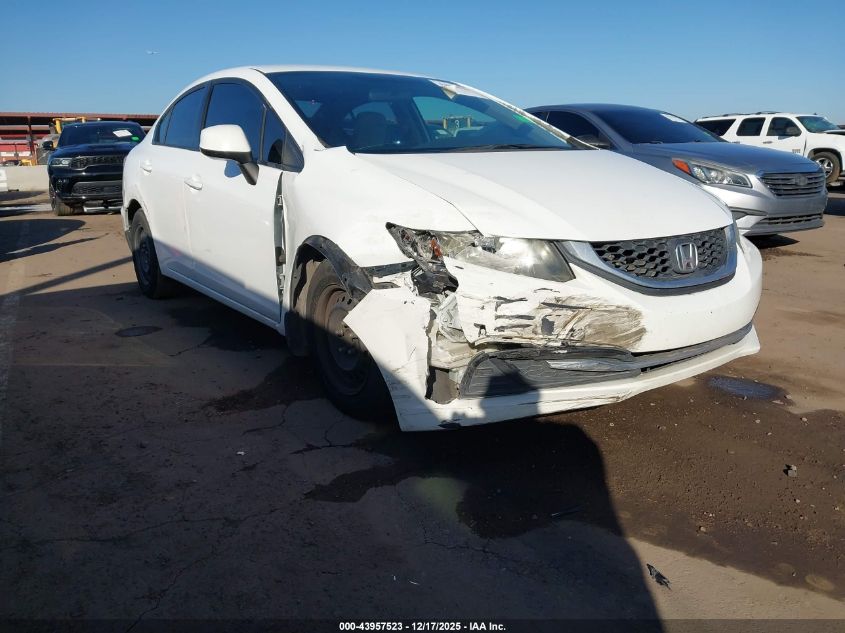 2013 Honda Civic Lx VIN: 19XFB2F52DE213967 Lot: 43957523