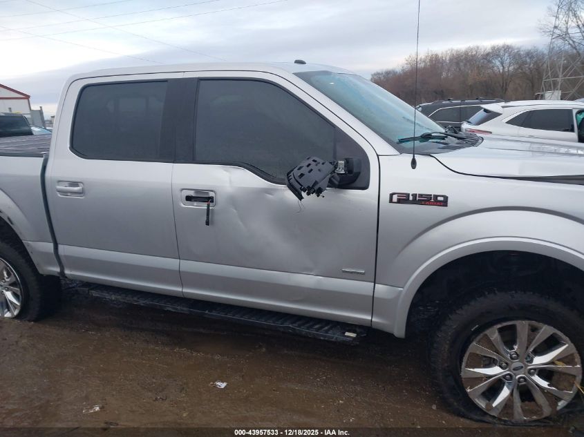 2016 Ford F-150 Lariat VIN: 1FTEW1EGXGFD27920 Lot: 43957533