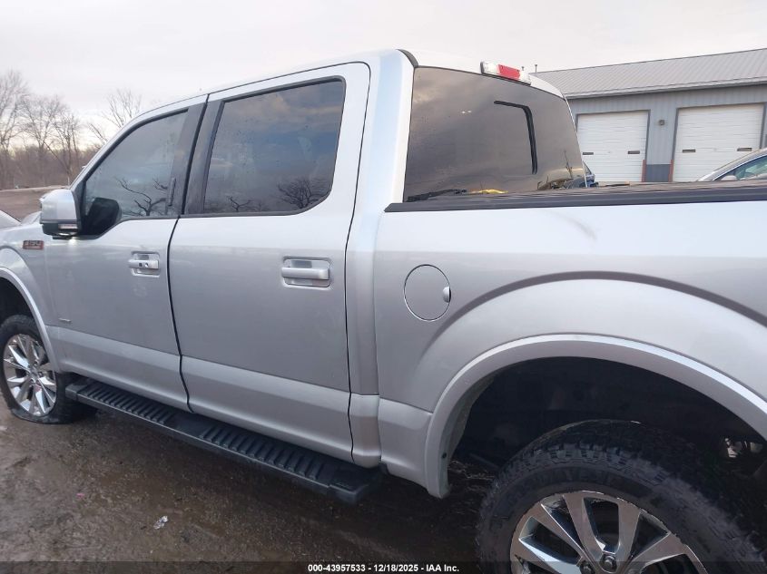 2016 Ford F-150 Lariat VIN: 1FTEW1EGXGFD27920 Lot: 43957533