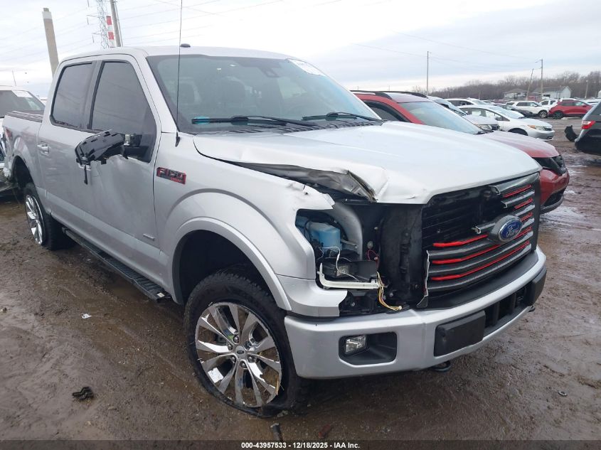 2016 Ford F-150 Lariat VIN: 1FTEW1EGXGFD27920 Lot: 43957533