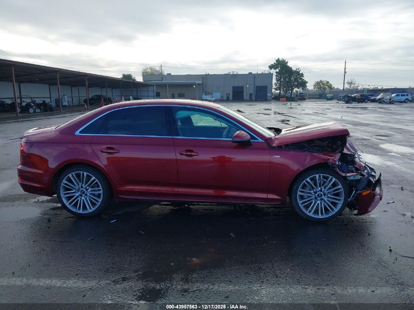 2018 Audi A4 2.0T Premium VIN: WAUENAF45JN017739 Lot: 43957563