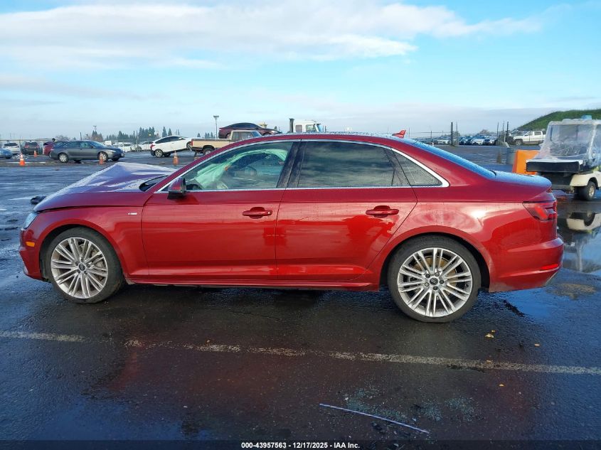 2018 Audi A4 2.0T Premium VIN: WAUENAF45JN017739 Lot: 43957563