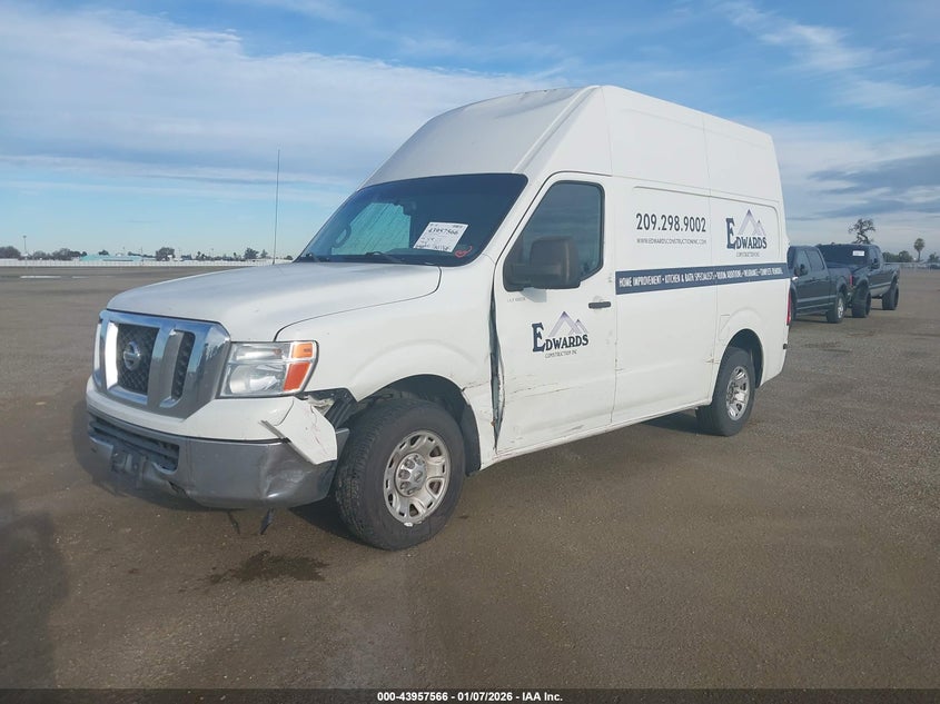Vin: 1n6bf0lx7dn110484, lot: 44453209, nissan nv cargo nv2500 hd sv v6 20132