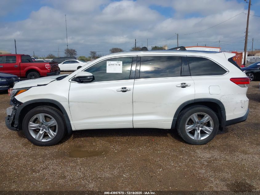 2019 Toyota Highlander Limited VIN: 5TDYZRFH2KS370070 Lot: 43957570