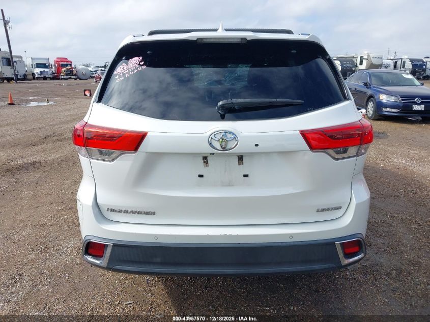 2019 Toyota Highlander Limited VIN: 5TDYZRFH2KS370070 Lot: 43957570