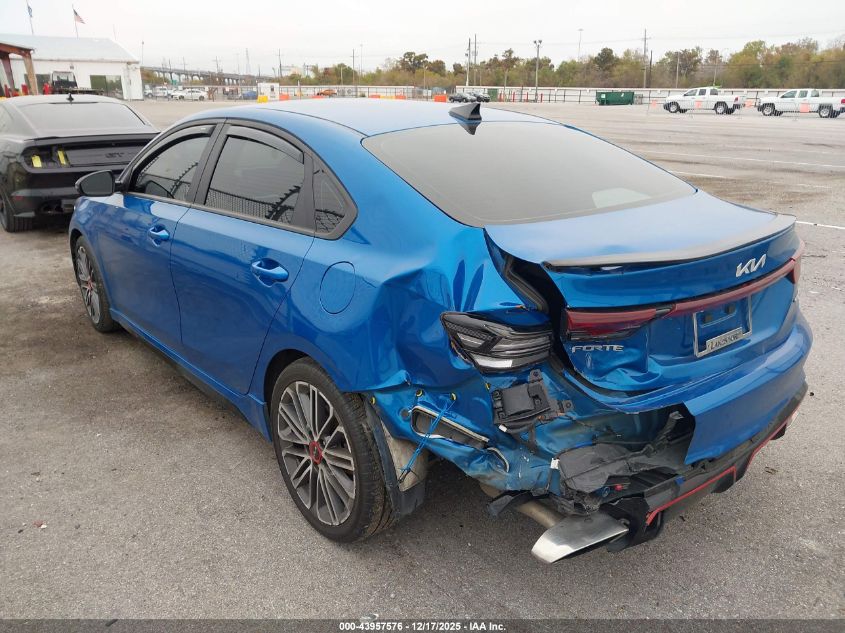 2022 Kia Forte Gt VIN: 3KPF44AC0NE499654 Lot: 43957576