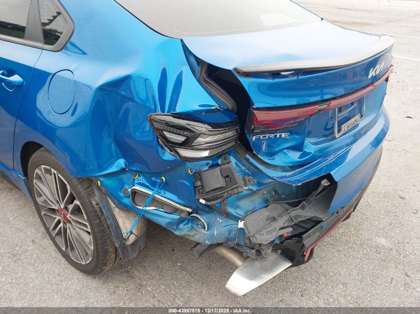 2022 Kia Forte Gt VIN: 3KPF44AC0NE499654 Lot: 43957576