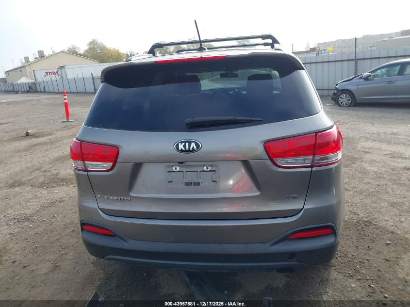 2017 Kia Sorento 3.3L Lx VIN: 5XYPG4A58HG215031 Lot: 43957581