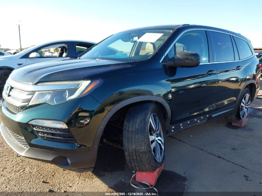 2018 Honda Pilot Ex-L VIN: 5FNYF5H59JB022483 Lot: 43957585