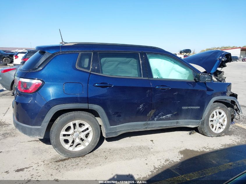 2018 Jeep Compass Sport Fwd VIN: 3C4NJCAB4JT409353 Lot: 43957600