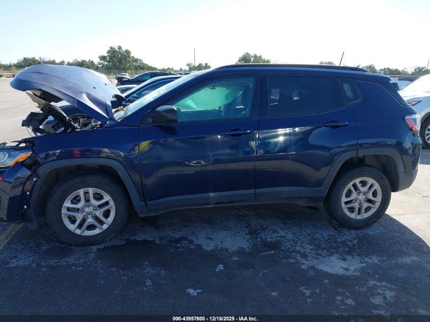 2018 Jeep Compass Sport Fwd VIN: 3C4NJCAB4JT409353 Lot: 43957600