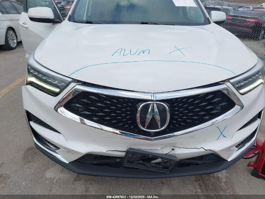 2020 Acura Rdx Advance Package VIN: 5J8TC2H72LL025195 Lot: 43957631