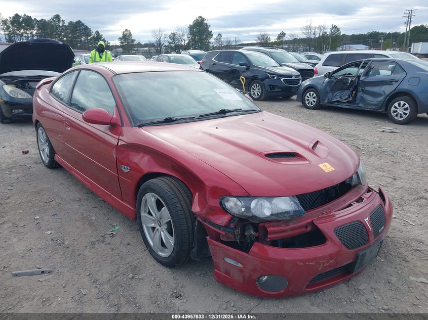 2006 Pontiac Gto VIN: 6G2VX12U66L560580 Lot: 43957633