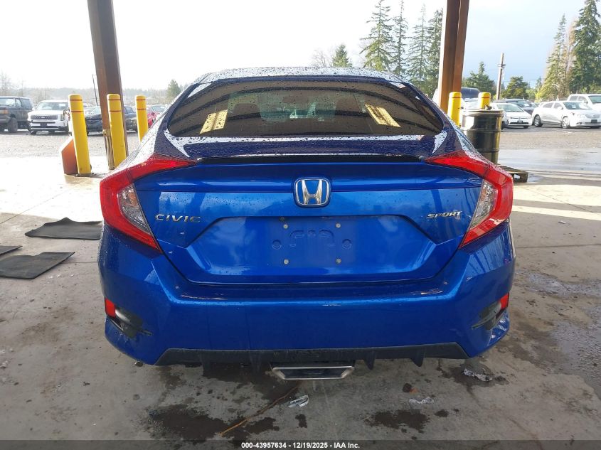 2021 Honda Civic Sport VIN: 19XFC2F8XME002653 Lot: 43957634