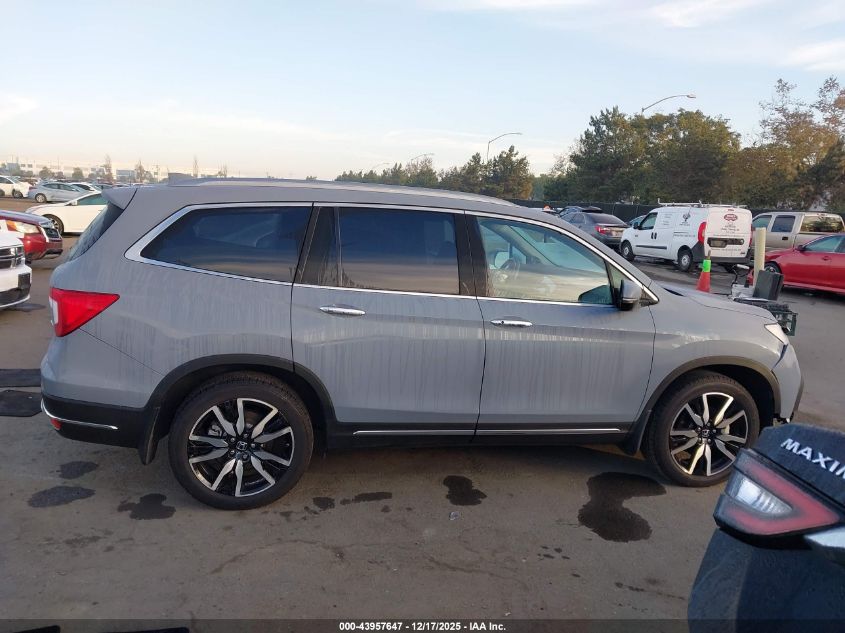 2022 Honda Pilot 2Wd Touring 7 Passenger VIN: 5FNYF5H67NB029740 Lot: 43957647