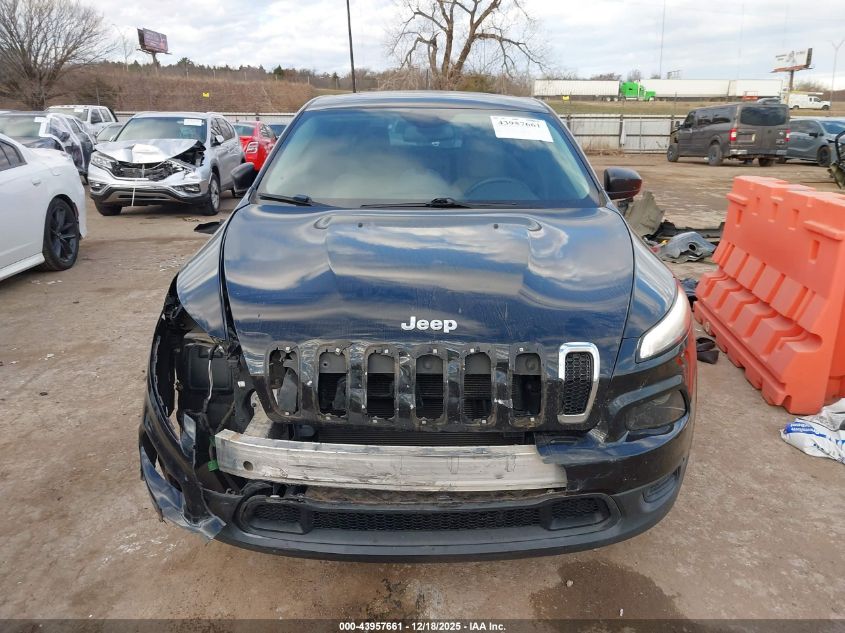 2016 Jeep Cherokee Sport VIN: 1C4PJLAB6GW165717 Lot: 43957661