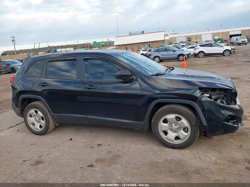 2016 Jeep Cherokee Sport VIN: 1C4PJLAB6GW165717 Lot: 43957661