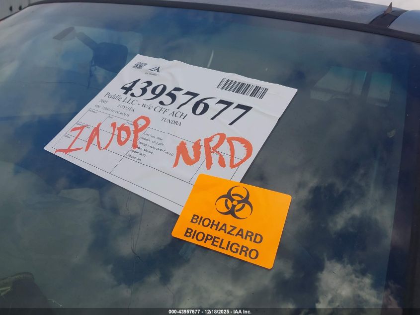 2005 Toyota Tundra Sr5 V8 VIN: 5TBRT34145S462478 Lot: 43957677