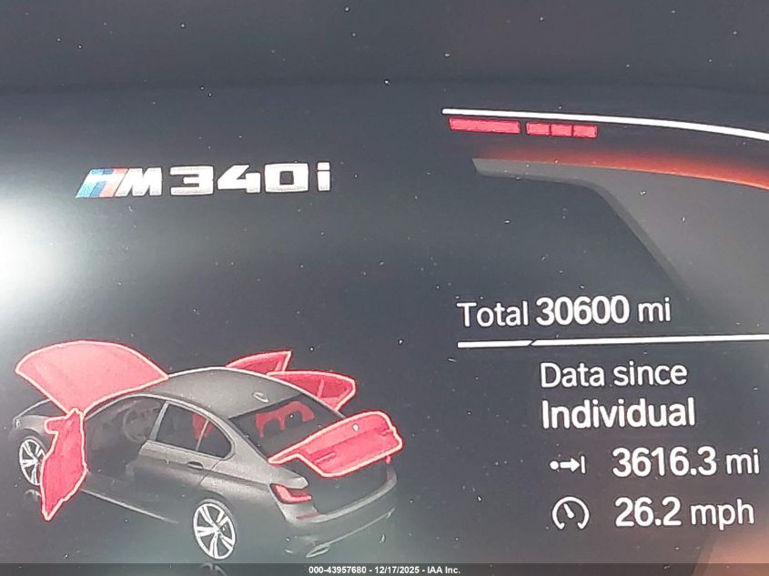 2020 BMW 3 Series M340I VIN: WBA5U7C09LA232378 Lot: 43957680