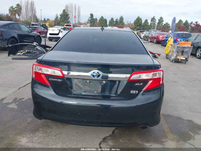 2012 Toyota Camry Hybrid Xle VIN: 4T1BD1FK9CU009400 Lot: 43957684