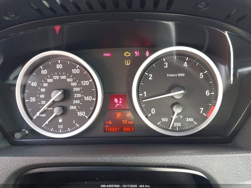 2011 BMW X6 xDrive50I VIN: 5UXFG8C55BLZ95287 Lot: 43957688