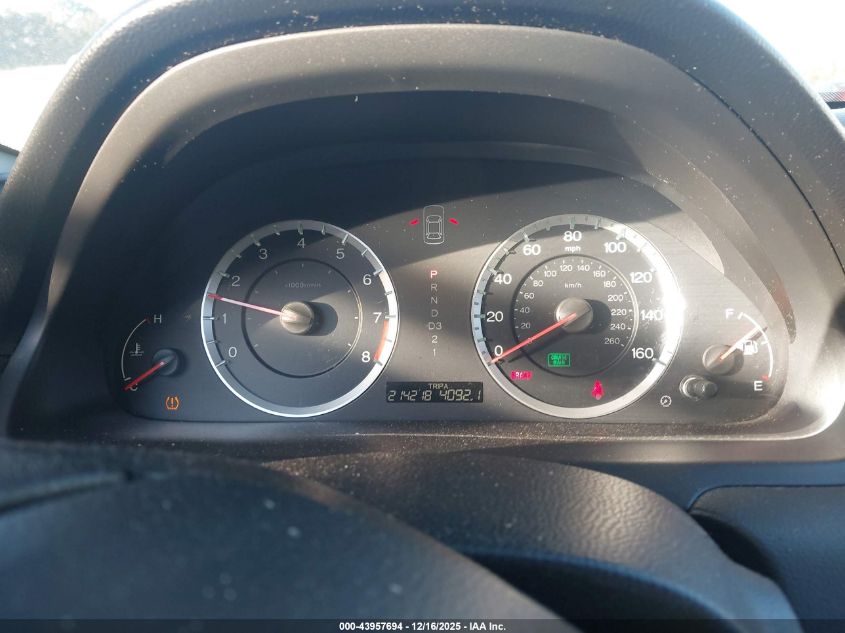 2012 Honda Accord 2.4 Ex VIN: 1HGCS1B72CA023190 Lot: 43957694