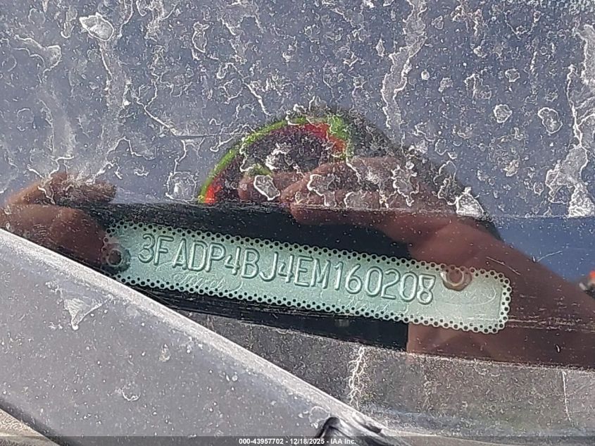 2014 Ford Fiesta Se VIN: 3FADP4BJ4EM160208 Lot: 43957702