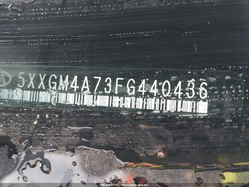 2015 Kia Optima Lx VIN: 5XXGM4A73FG440436 Lot: 43957717