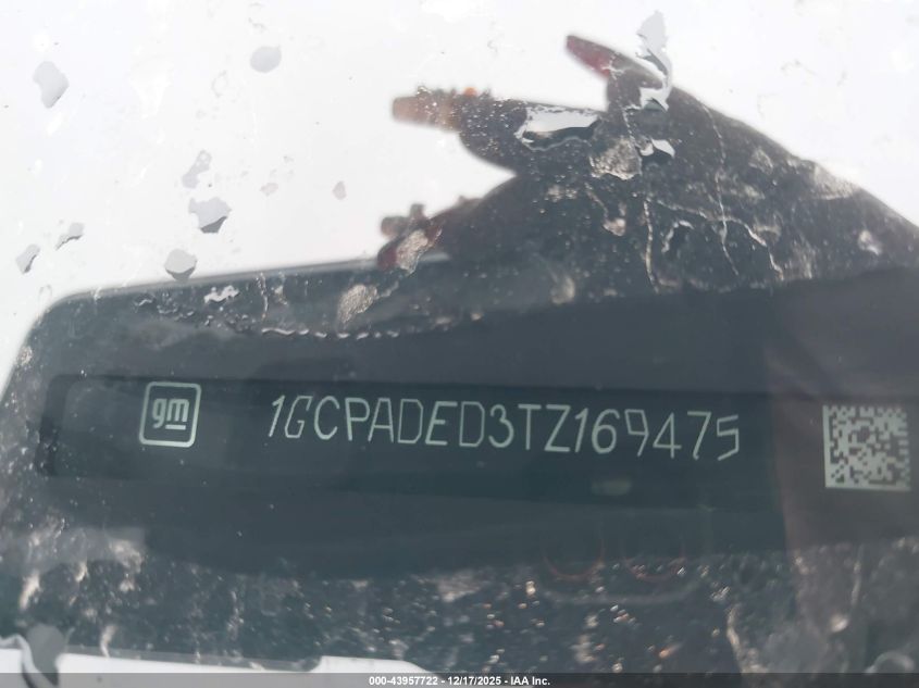 2026 Chevrolet Silverado 1500 2Wd Short Bed Rst VIN: 1GCPADED3TZ169475 Lot: 43957722