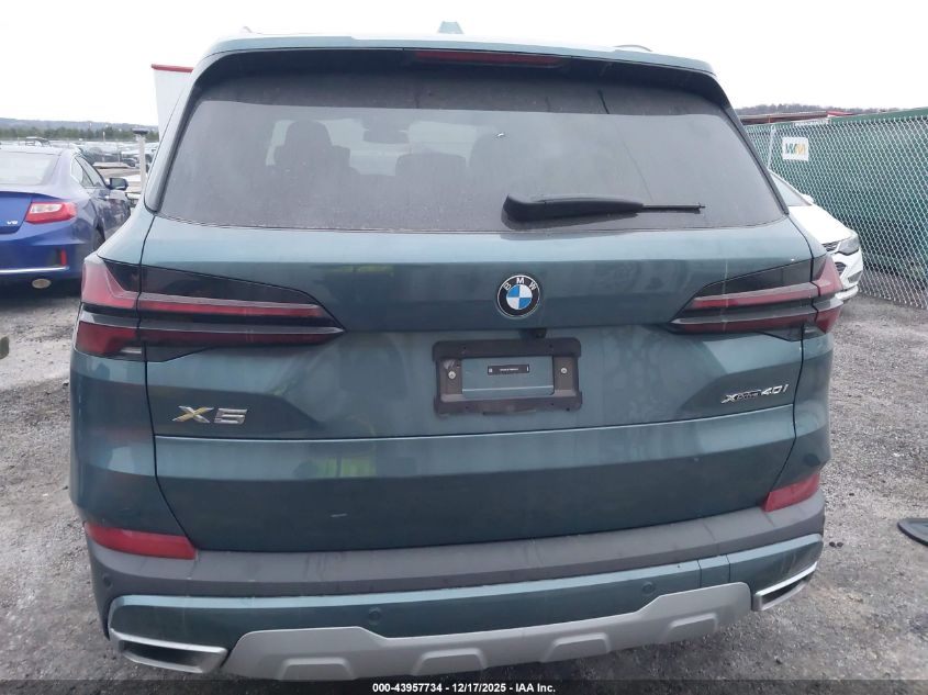 2025 BMW X5 xDrive40I VIN: 5UX23EU07S9000243 Lot: 43957734