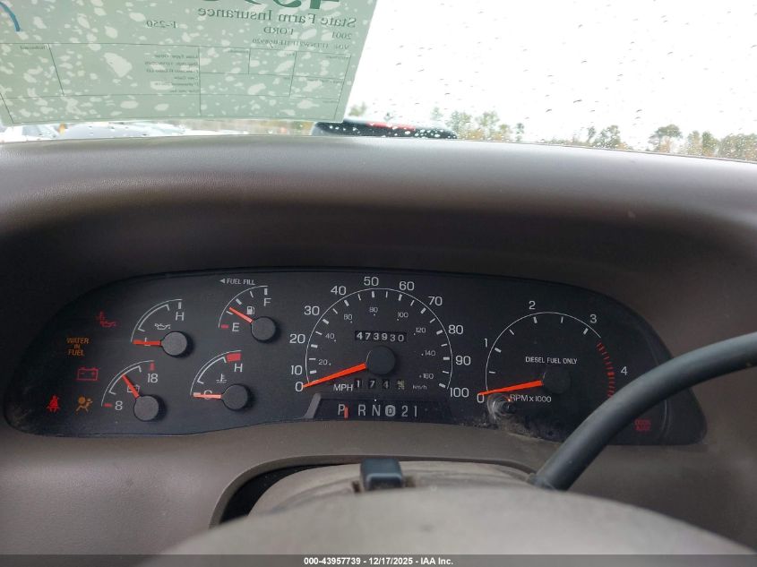 2001 Ford F-250 Lariat/Xl/Xlt VIN: 1FTNW21F31EB68920 Lot: 43957739