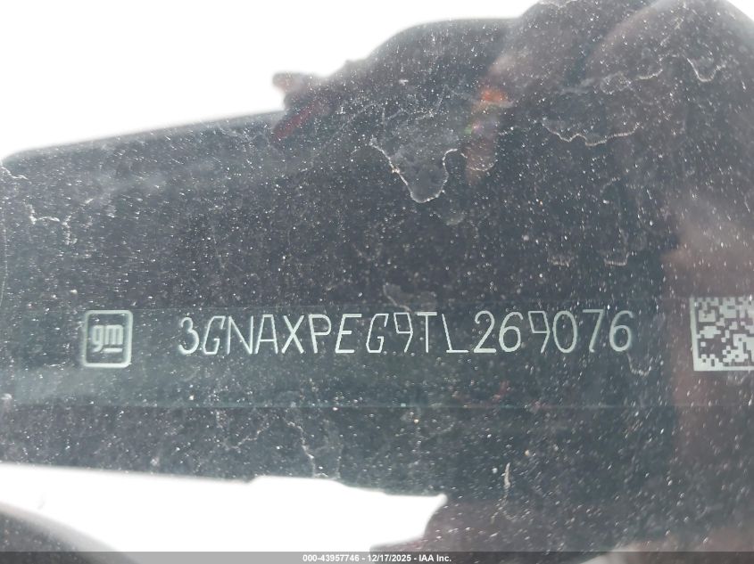 2026 Chevrolet Equinox Awd Lt VIN: 3GNAXPEG9TL269076 Lot: 43957746