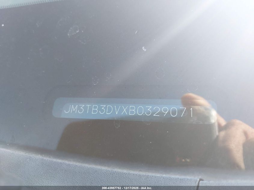 2011 Mazda Cx-9 Grand Touring VIN: JM3TB3DVXB0329071 Lot: 43957752