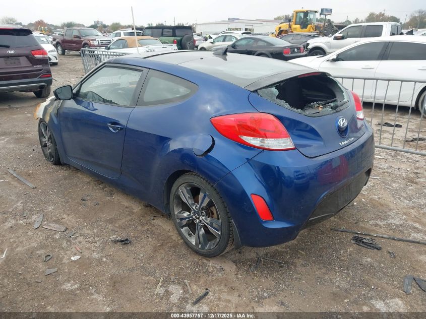 2017 Hyundai Veloster Value Edition VIN: KMHTC6AD4HU322133 Lot: 43957757