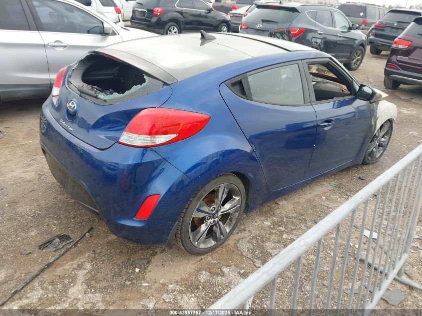2017 Hyundai Veloster Value Edition VIN: KMHTC6AD4HU322133 Lot: 43957757