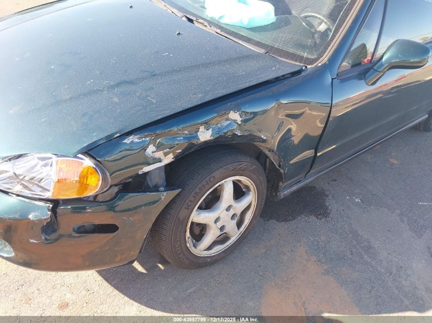 1997 Honda Del Sol Si VIN: JHMEH6268VS001538 Lot: 43957799