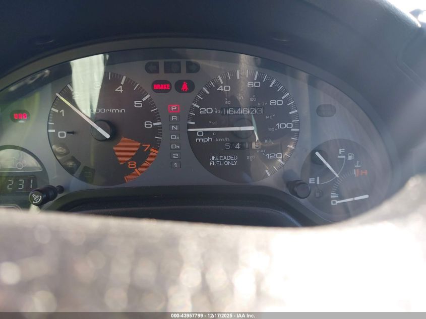 1997 Honda Del Sol Si VIN: JHMEH6268VS001538 Lot: 43957799